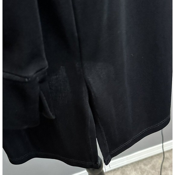 TRAVELSMITH Womens Open Front Black Liquid Knit Jacket Long Cardigan Size Large - Picture 2 of 6